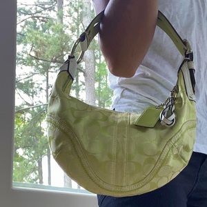 Coach Light Green Hobo Bag